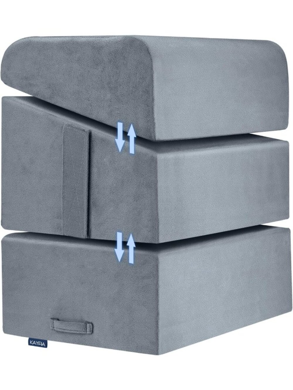 Adjustable Height Foot Rest for Under Desk Comfort, Ergonomic Grey Support